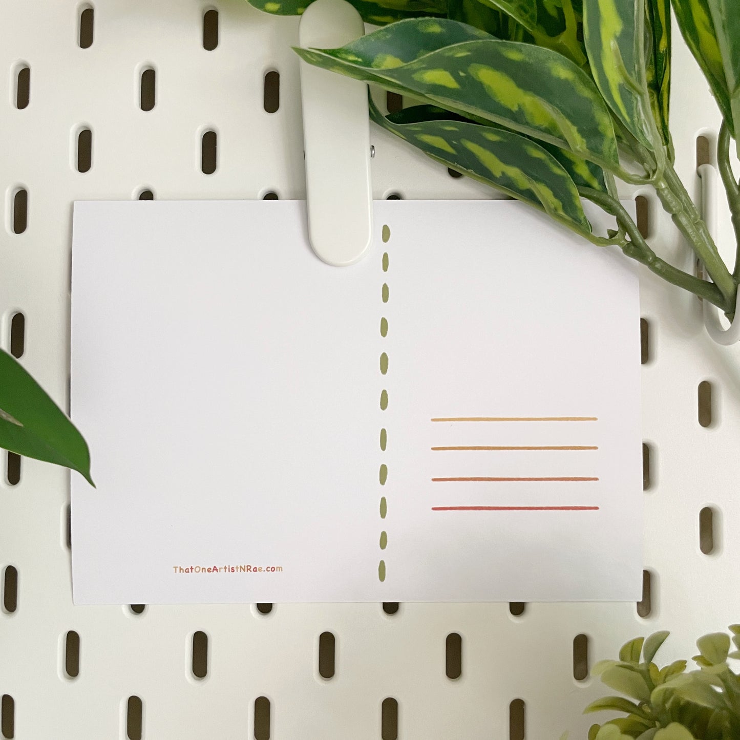 Rainy Day Frog Soft Touch Postcard Art Print