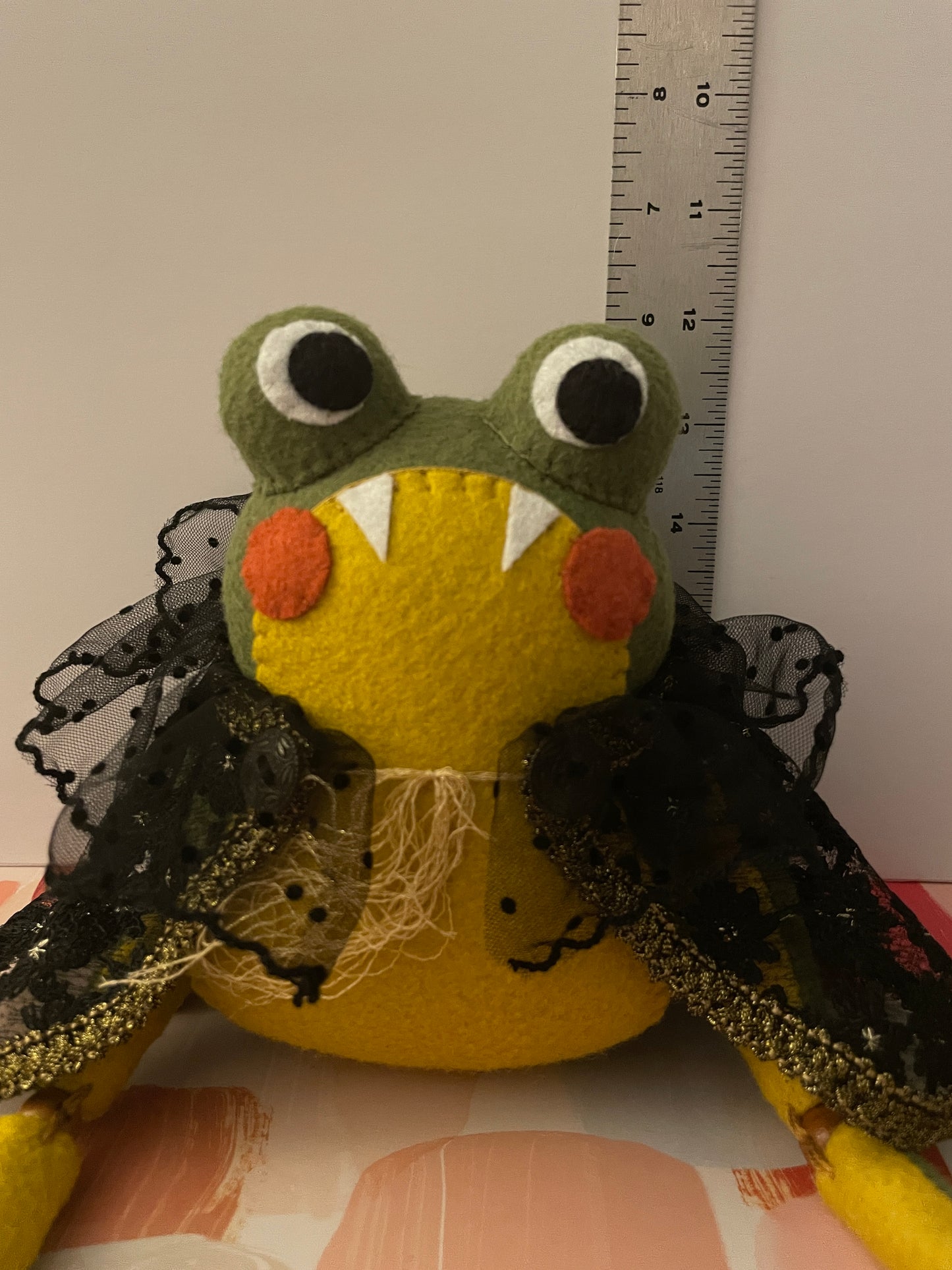 Vampire Frog Felt Dolls