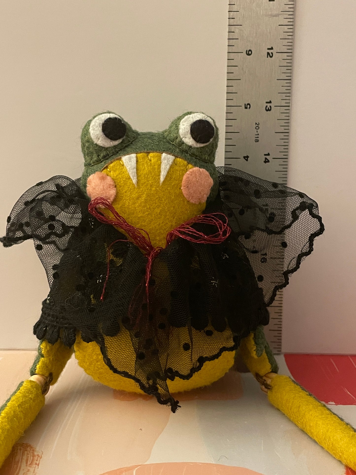 Vampire Frog Felt Dolls
