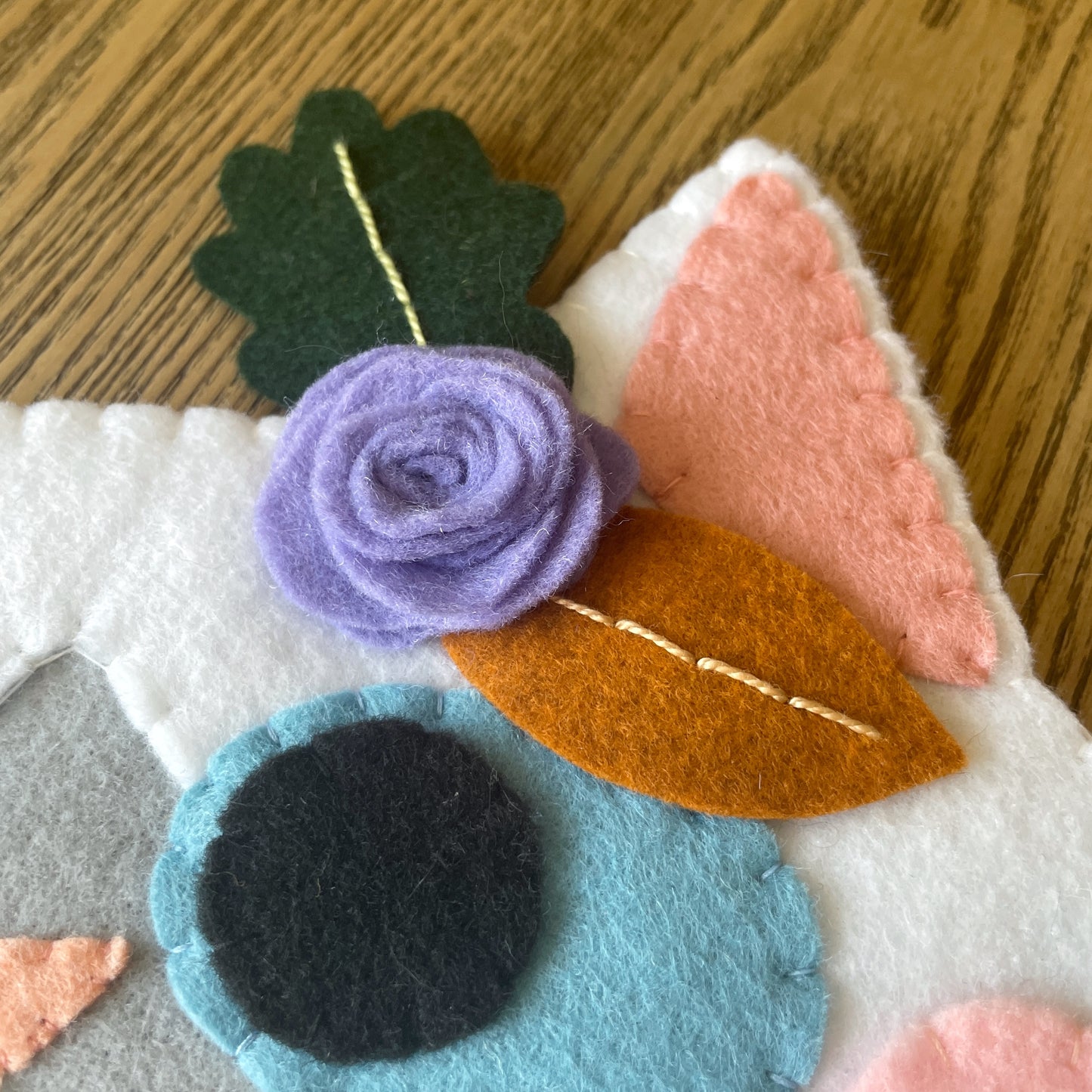 Light Grey and White Cat Felt Pin Banners