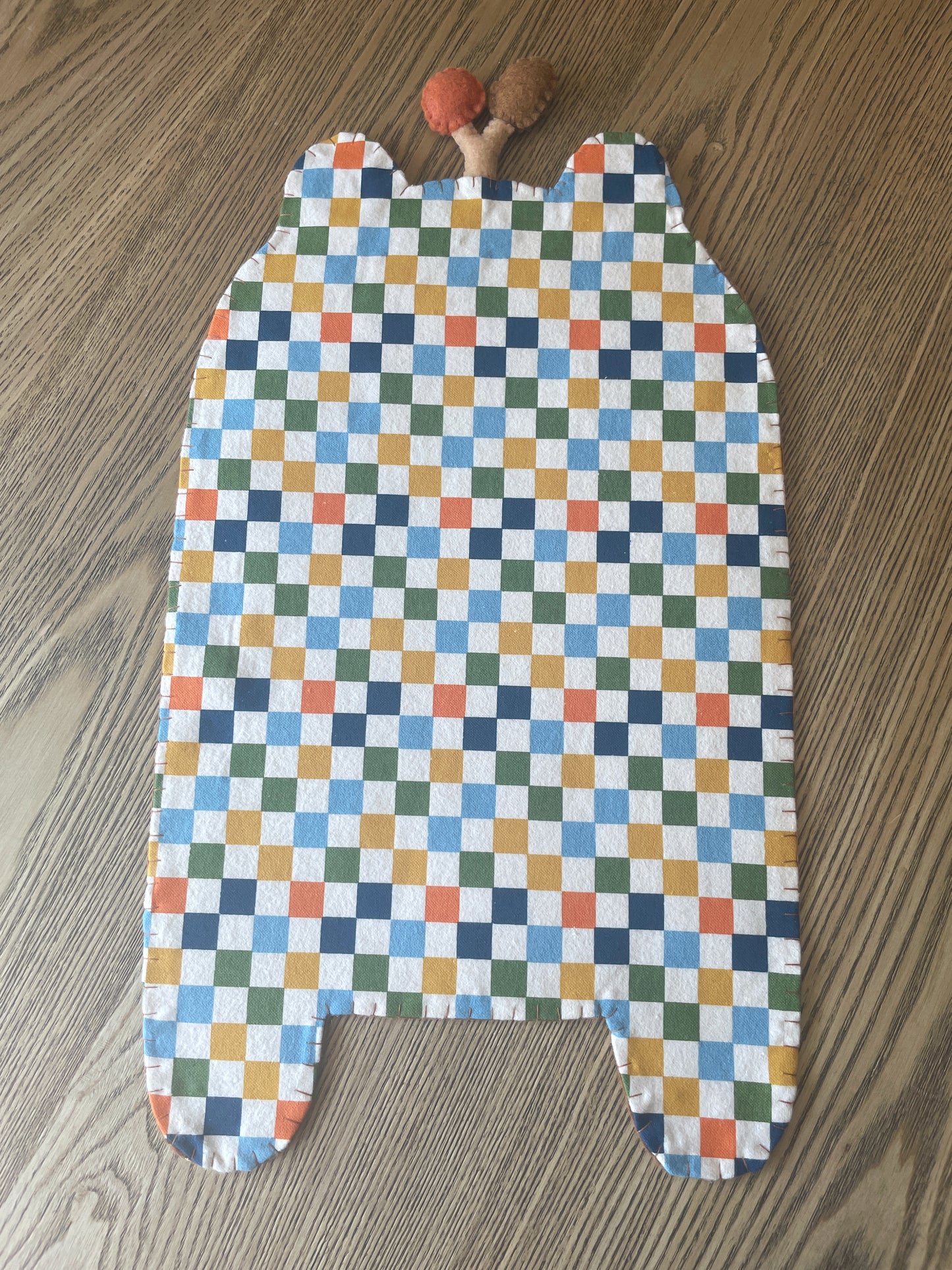 Brown Tan Frog Felt Pin Banners