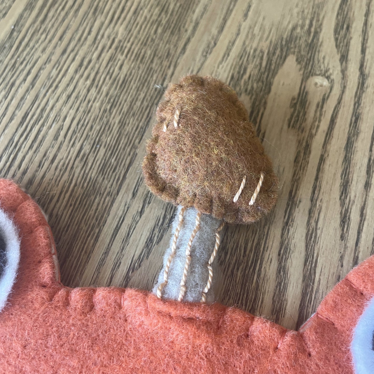 Pumpkin Orange Frog Felt Pin Banners