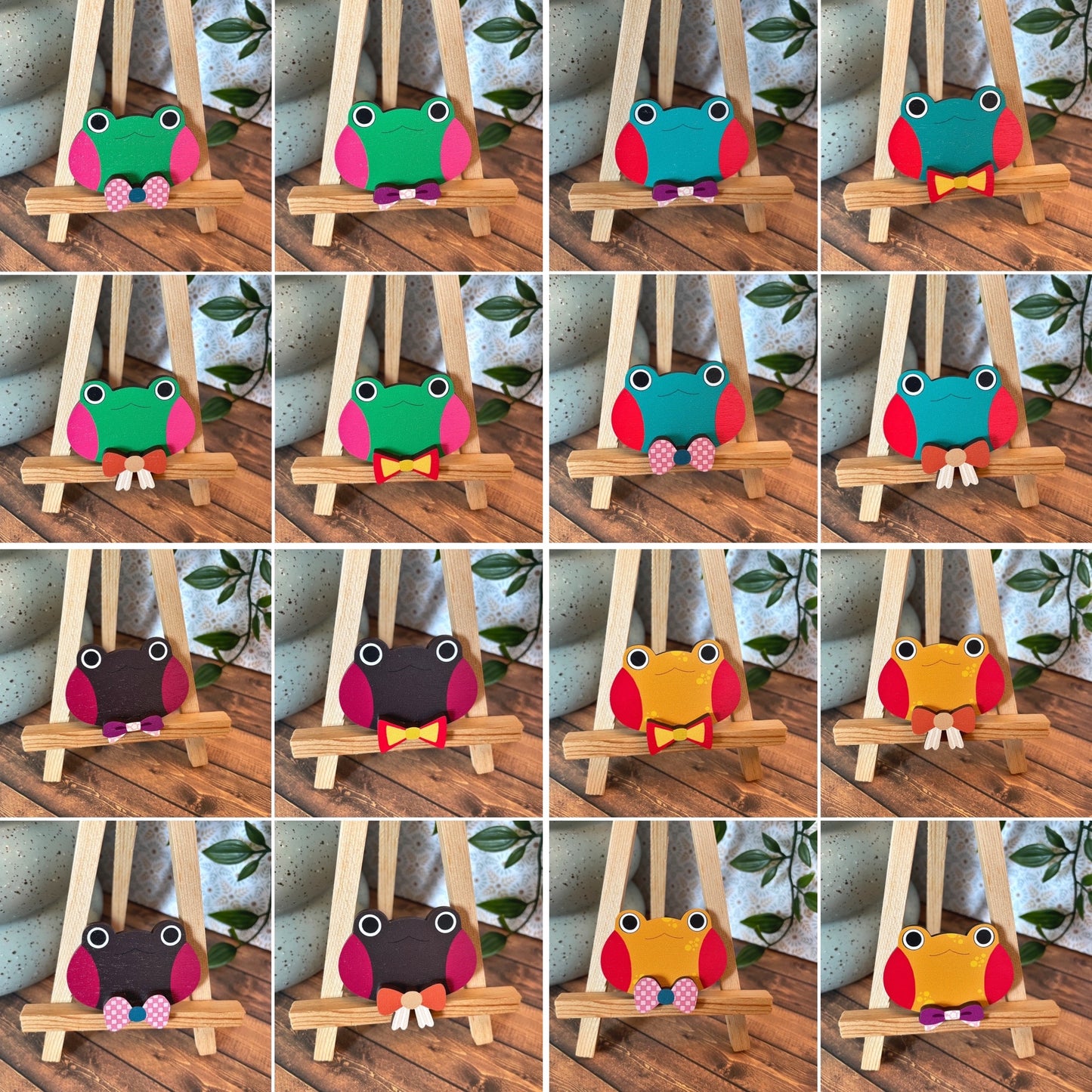 (Bows) Frog Dress-up Friends Pins