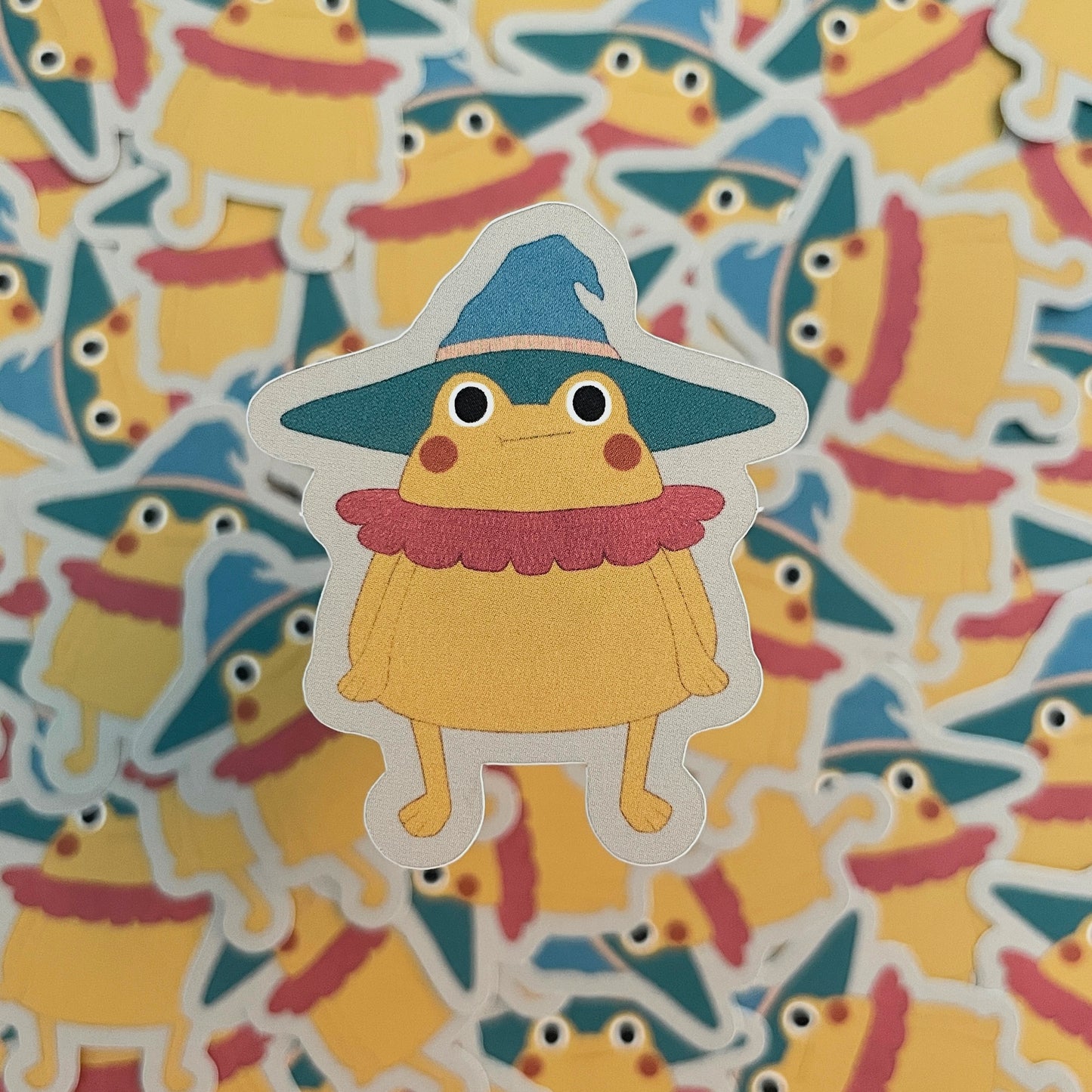 Petal Witch Frogs Matte Die-cut Stickers