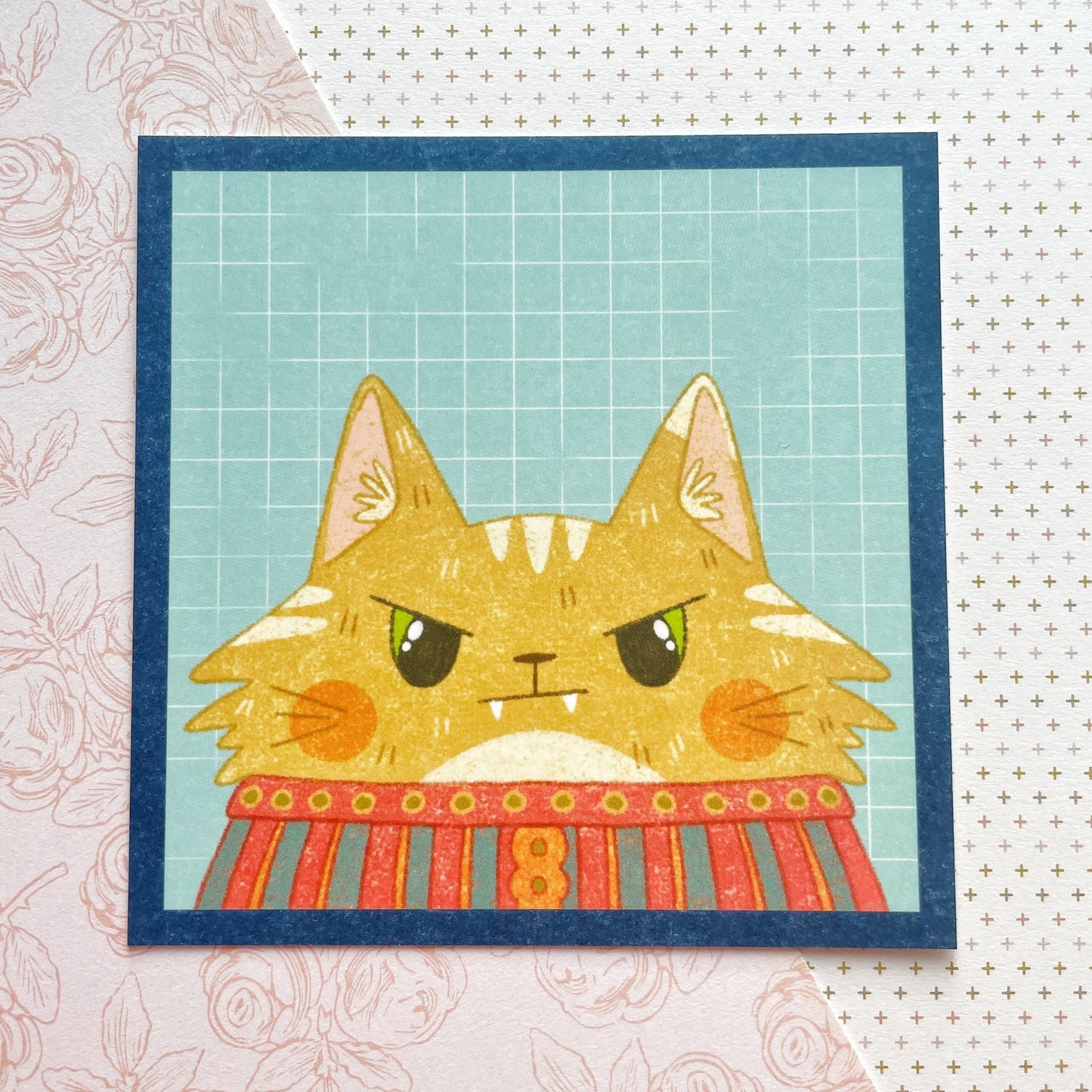 Sweater Cats Soft Touch Matte Postcard Prints
