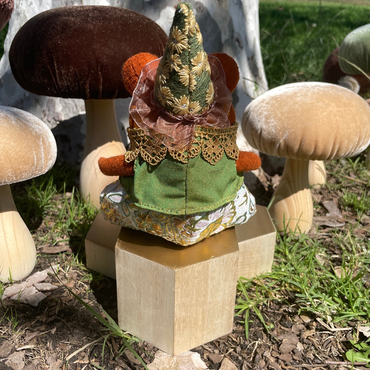 Wizard Frog Felt Dolls