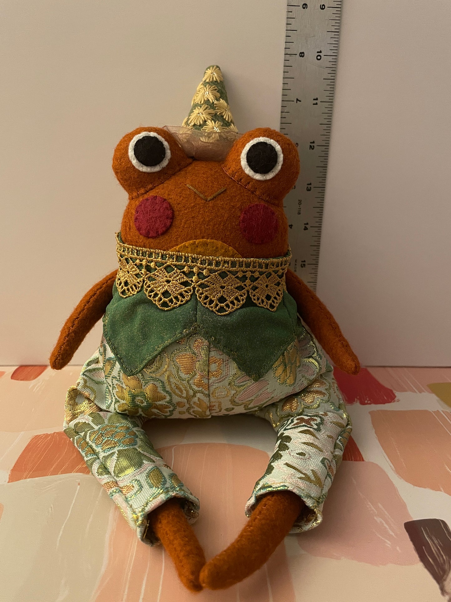 Wizard Frog Felt Dolls