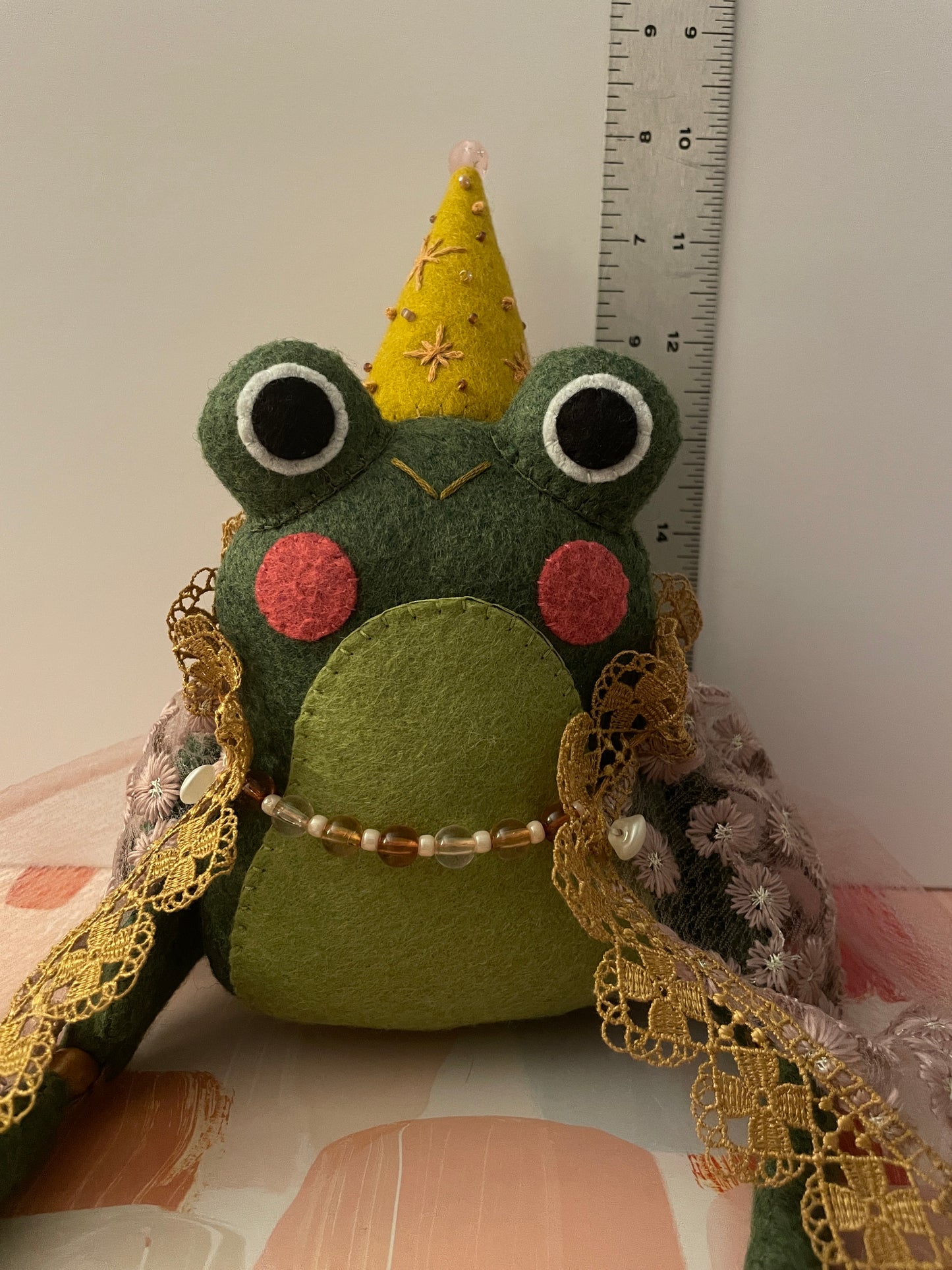 Wizard Frog Felt Dolls