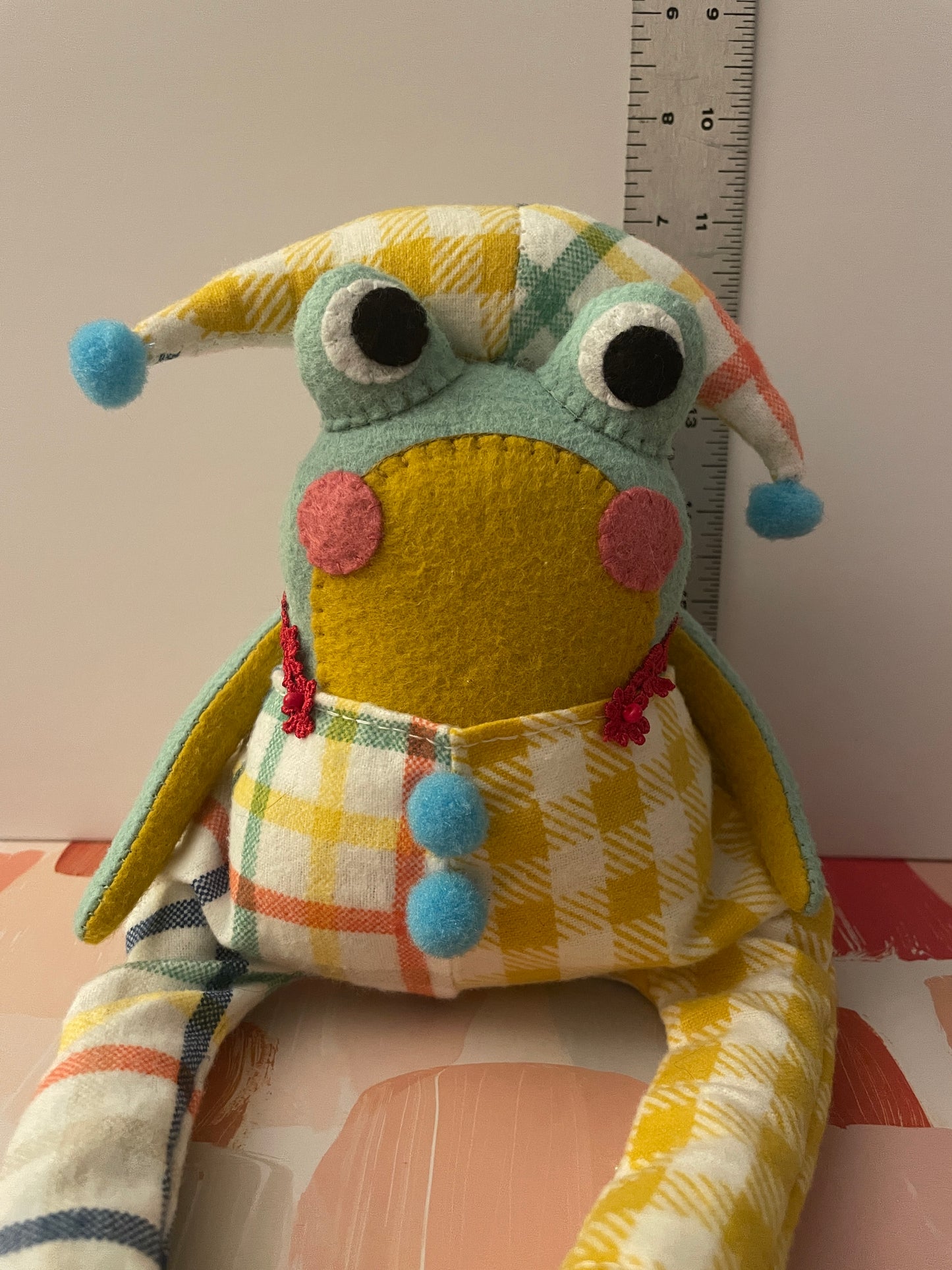 Circus Frog Felt Dolls