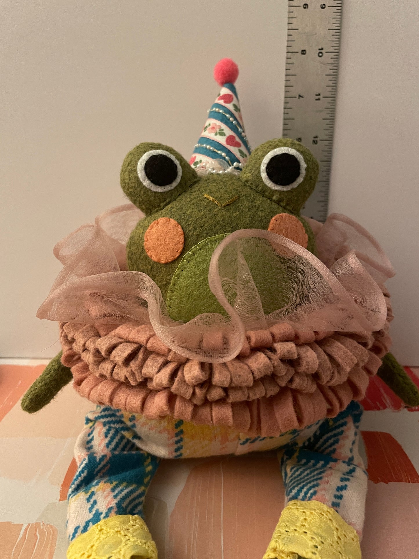 Circus Frog Felt Dolls