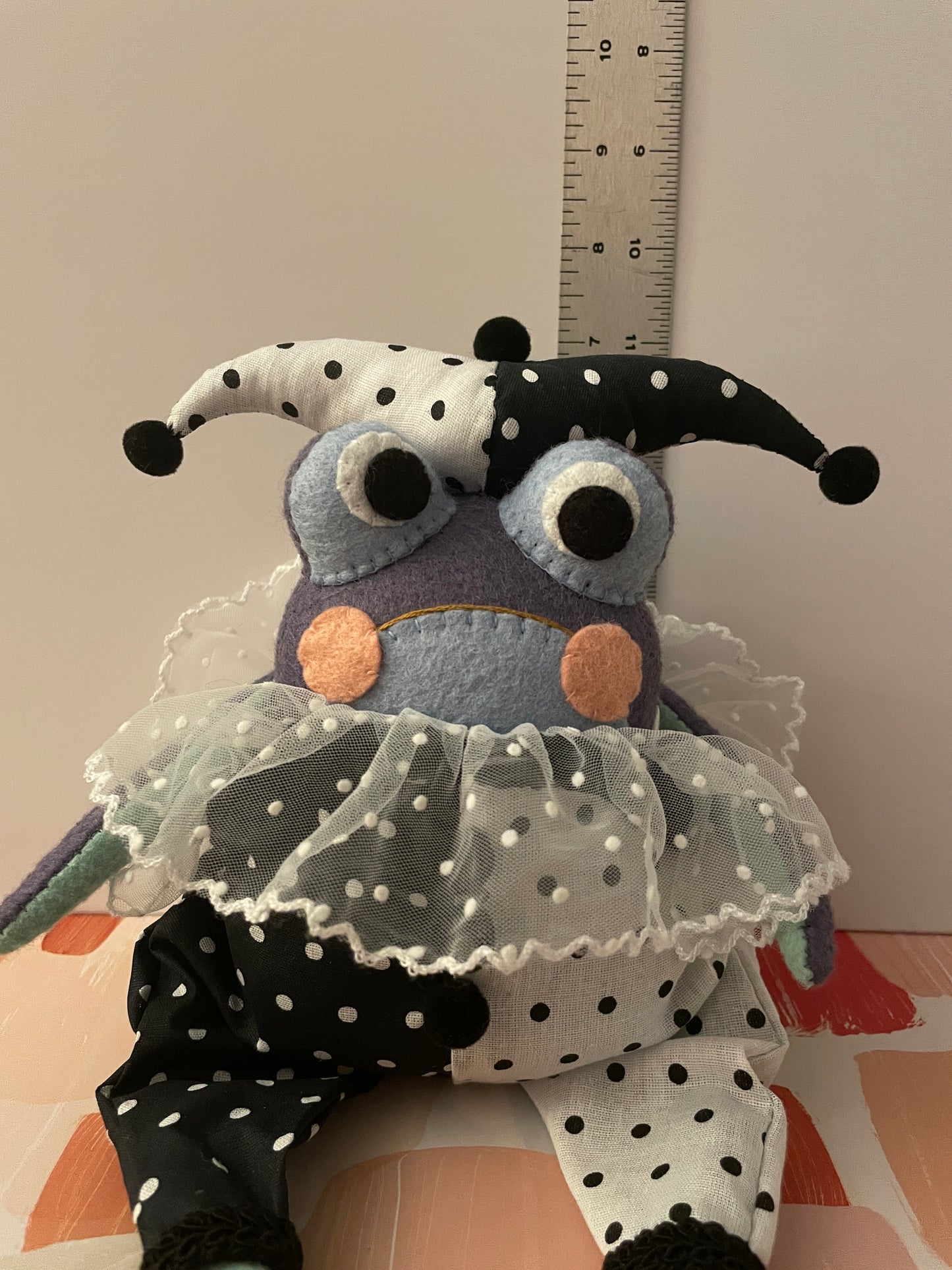 Circus Frog Felt Dolls