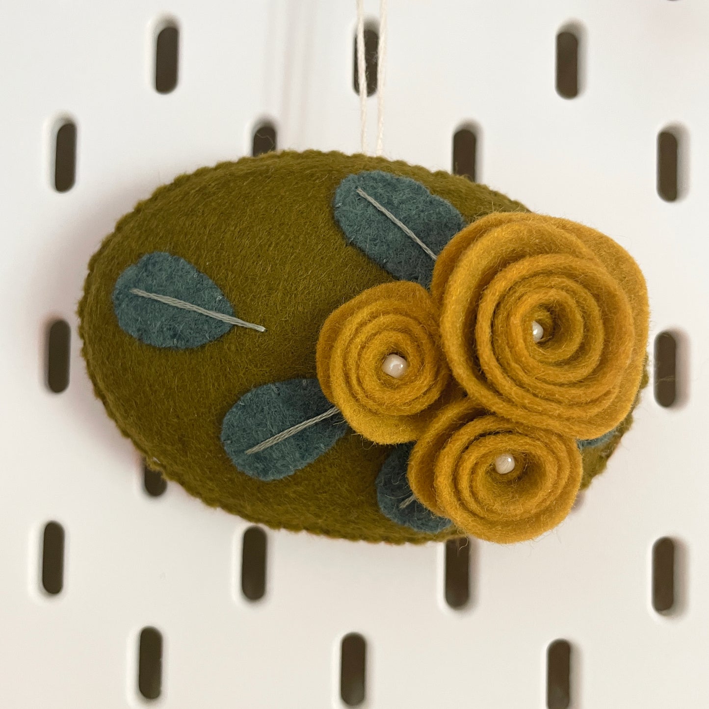 Yellow Rose Felt Plush Ornament