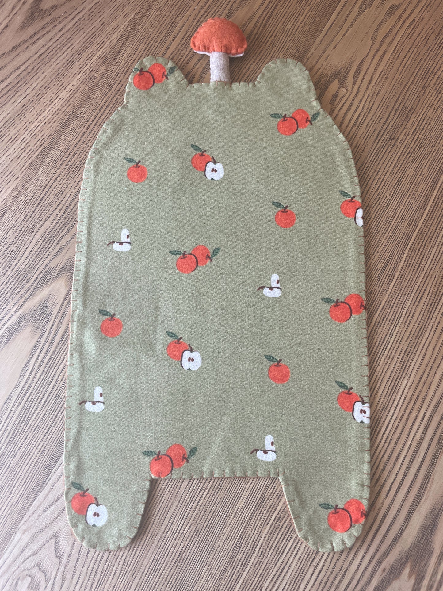 Brown Tan Frog Felt Pin Banners