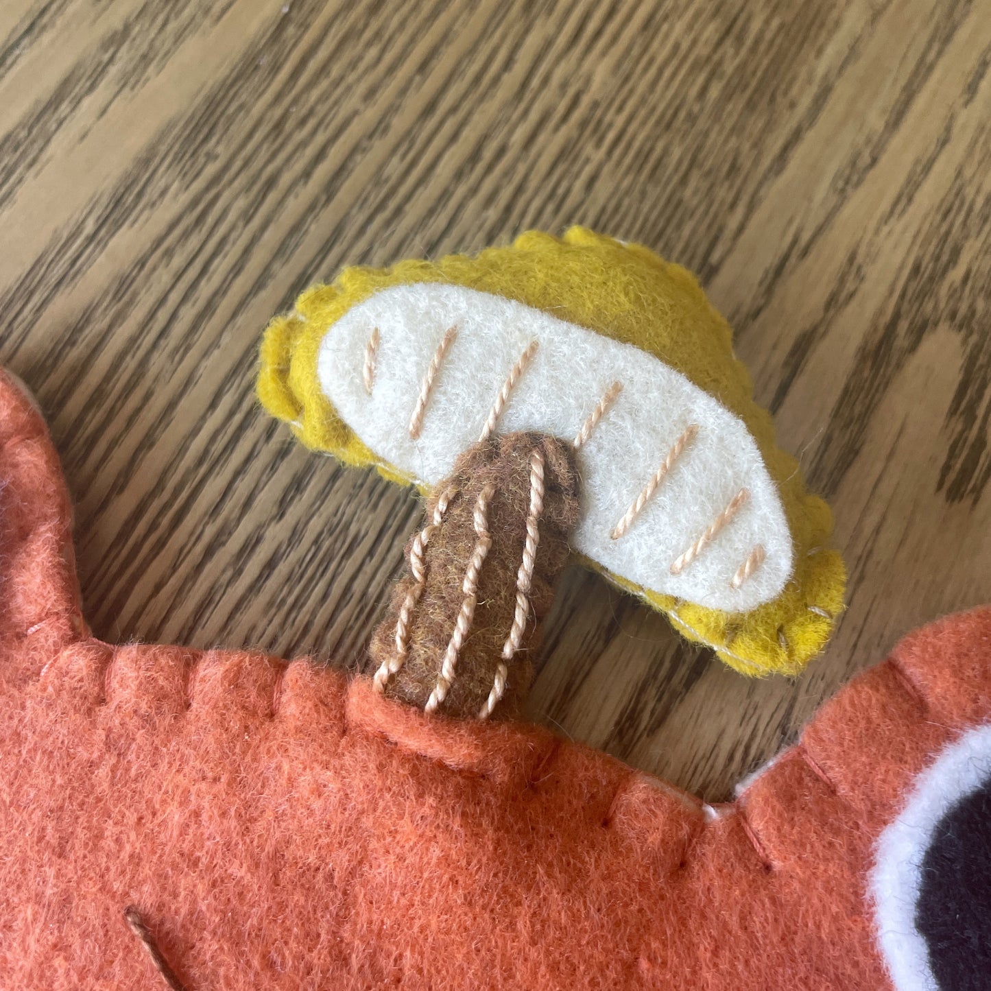 Pumpkin Orange Frog Felt Pin Banners