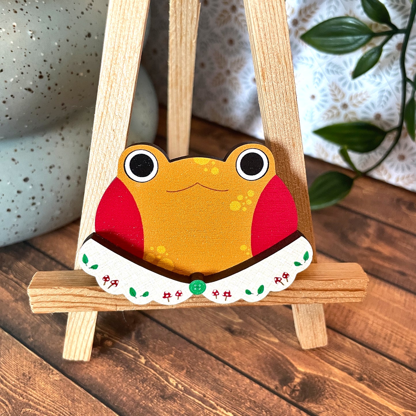 (Collars) Frog Dress-up Friends Pins or Magnets