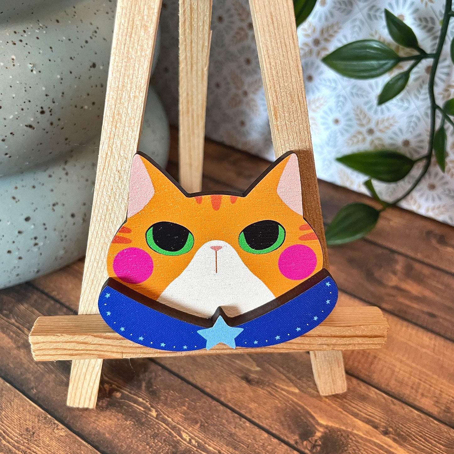 (Collars) Cat Dress-up Friends Pins or Magnets