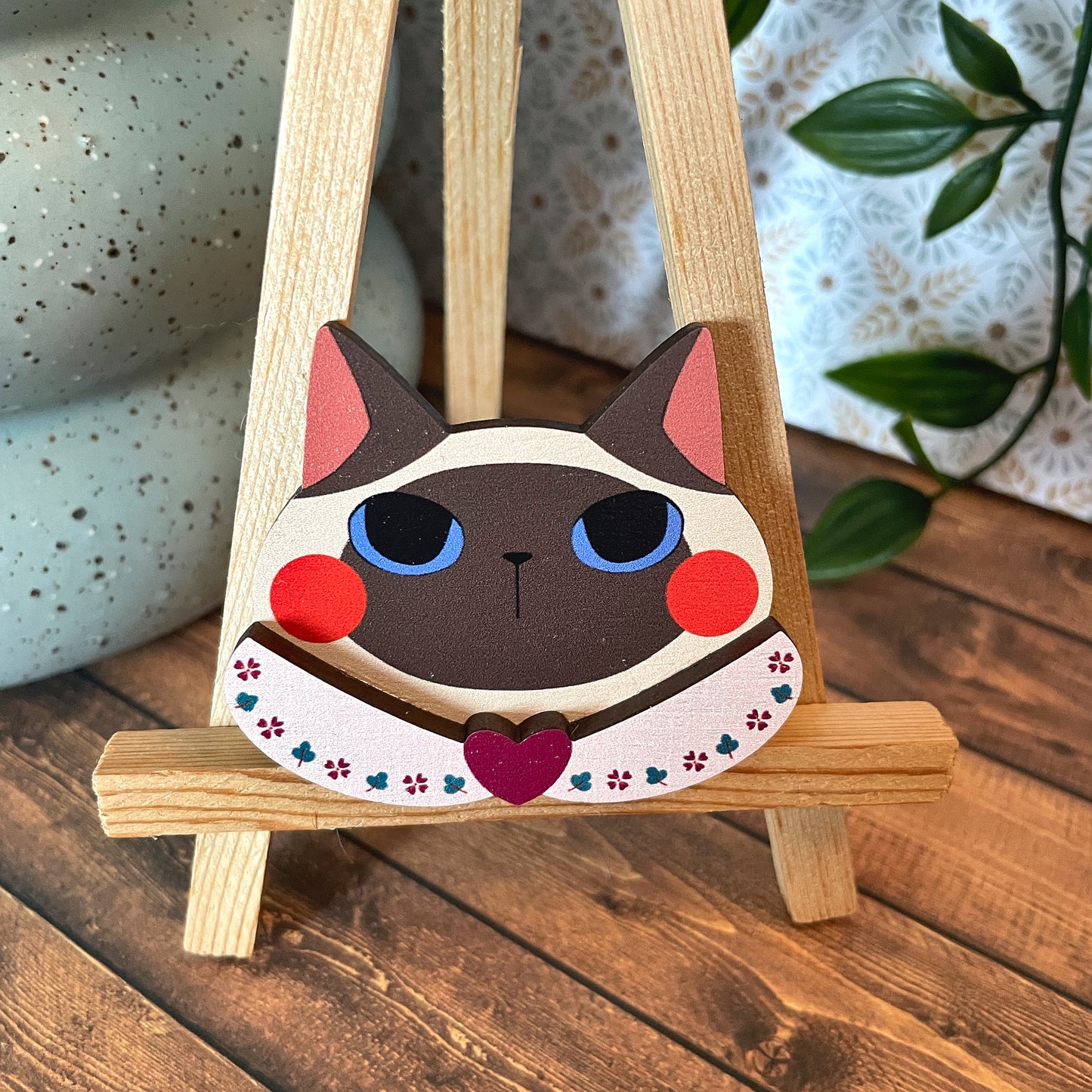 (Collars) Cat Dress-up Friends Pins or Magnets