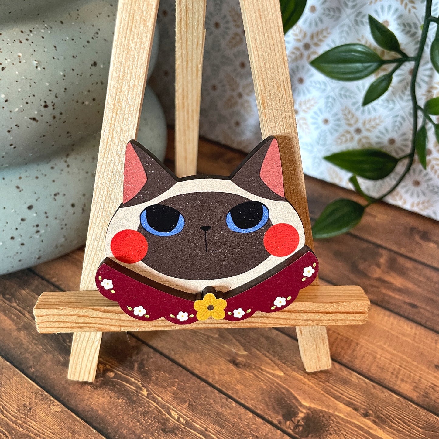 (Collars) Cat Dress-up Friends Pins or Magnets