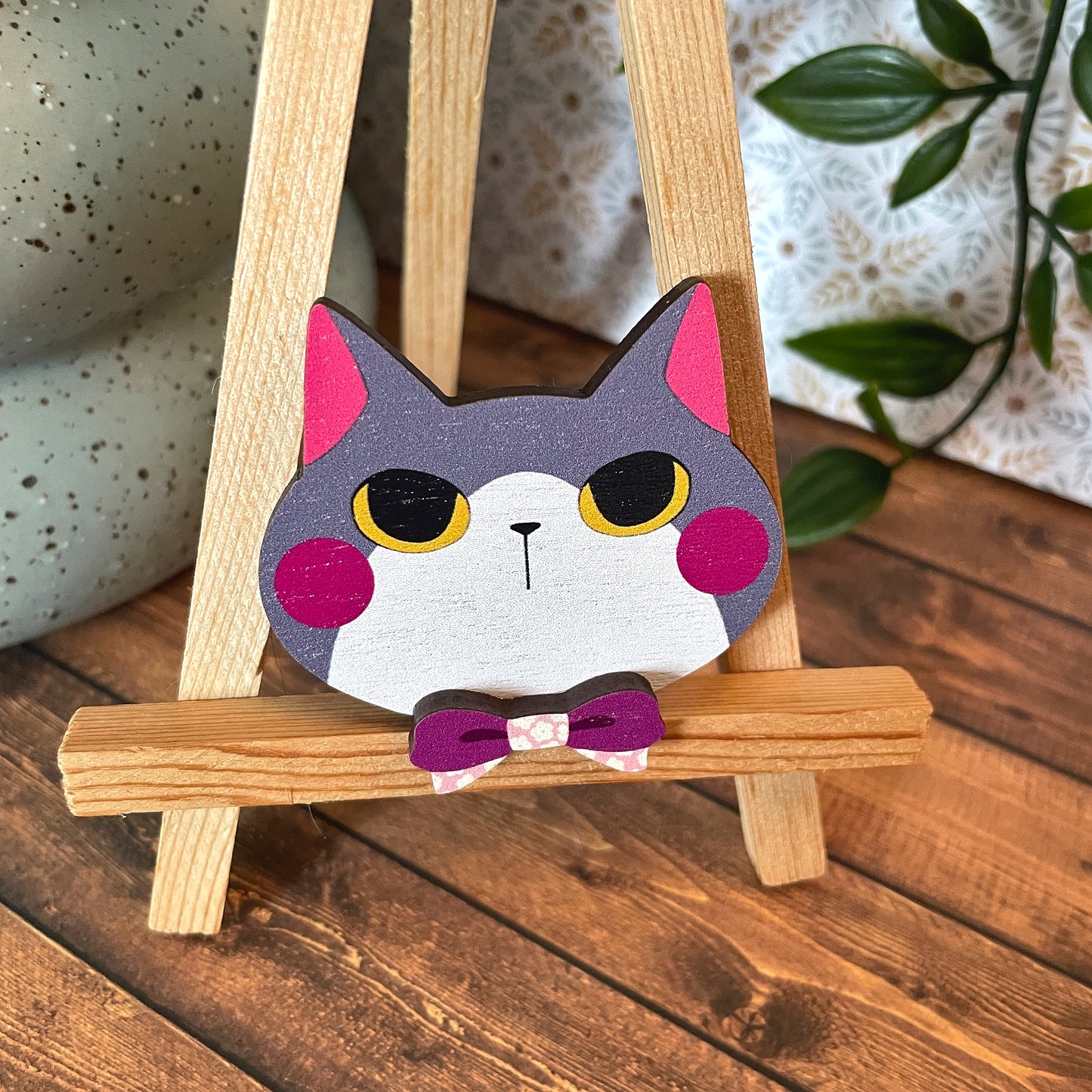 (Bows) Cat Dress-up Friends Pins or Magnets