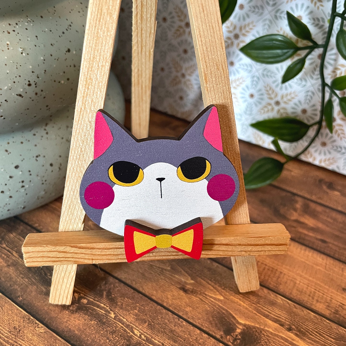 (Bows) Cat Dress-up Friends Pins or Magnets