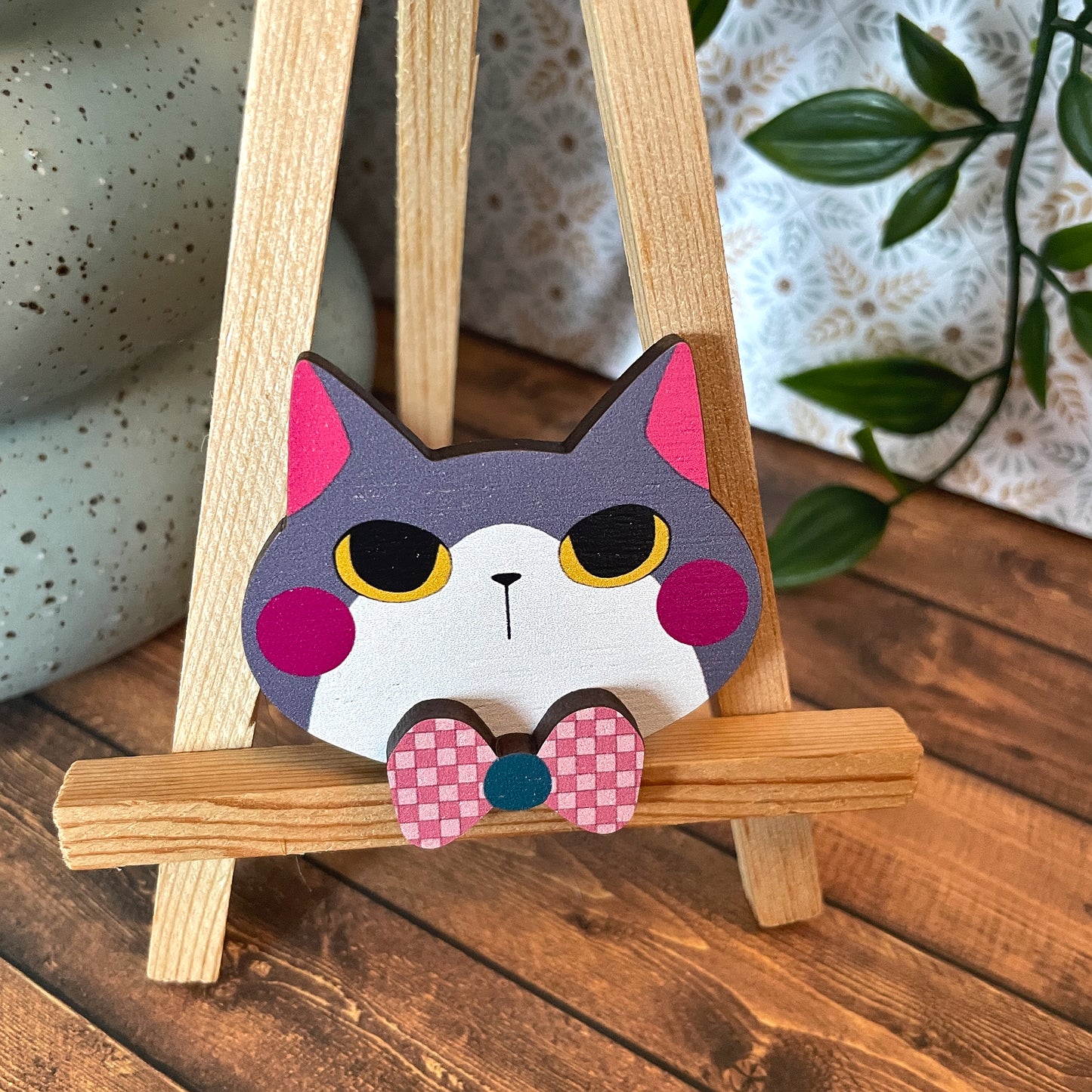 (Bows) Cat Dress-up Friends Pins or Magnets