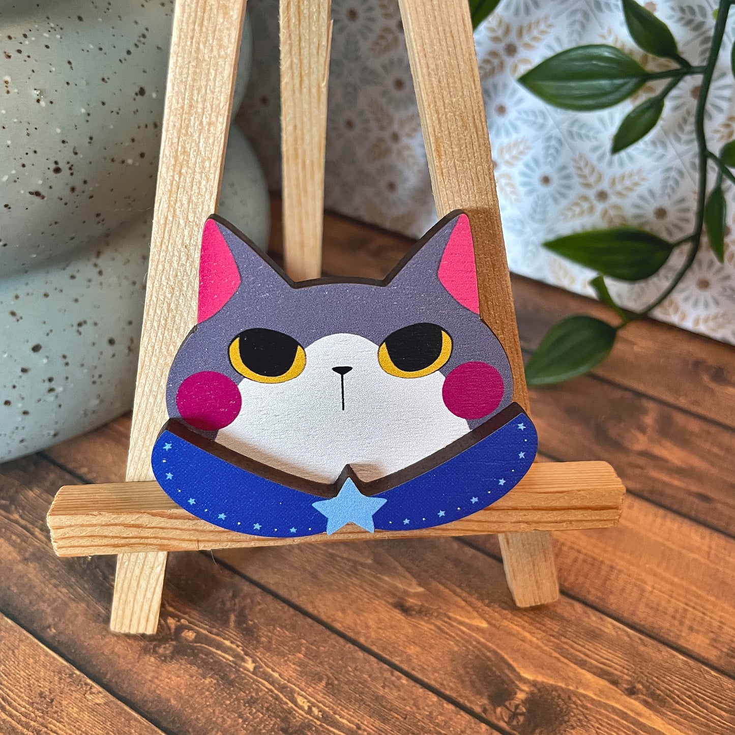 (Collars) Cat Dress-up Friends Pins or Magnets