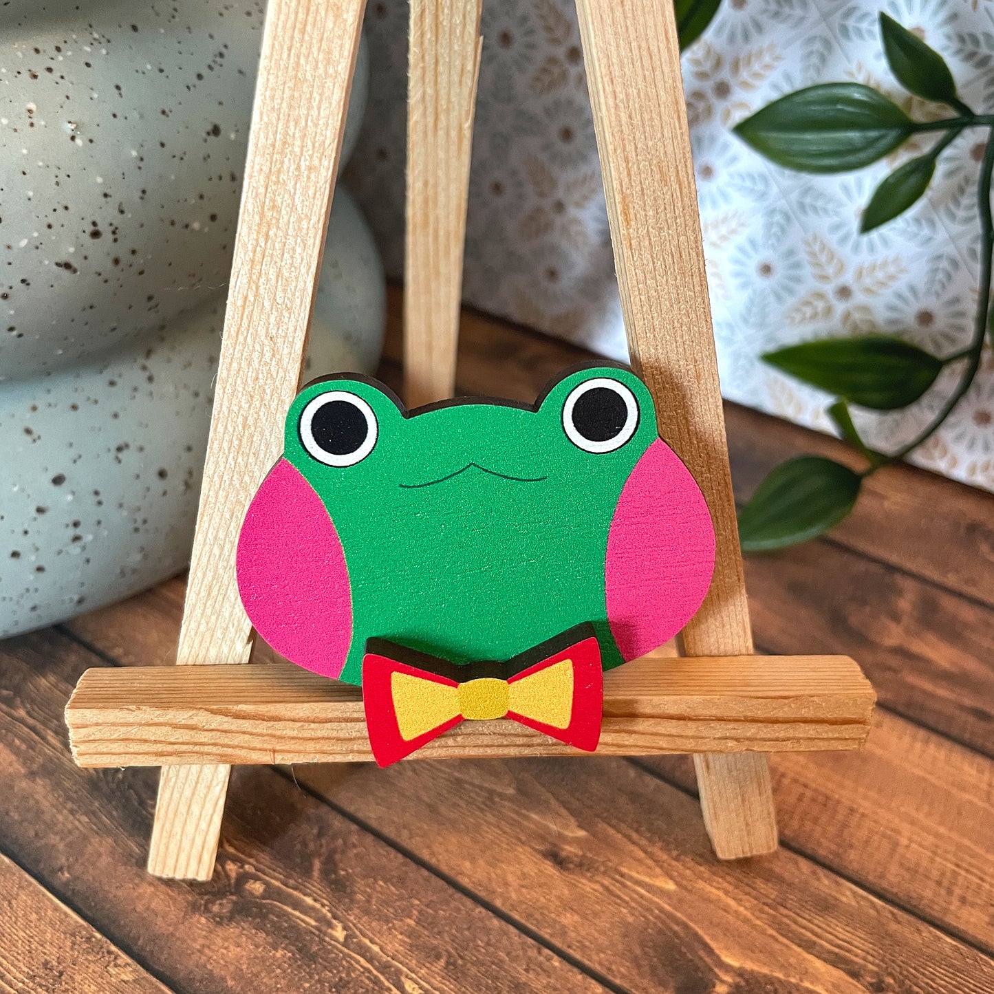 (Bows) Frog Dress-up Friends Pins or Magnets