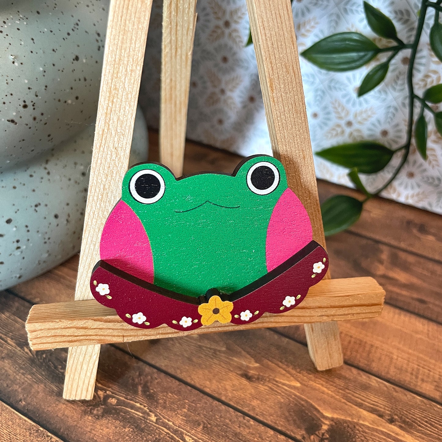 (Collars) Frog Dress-up Friends Pins or Magnets