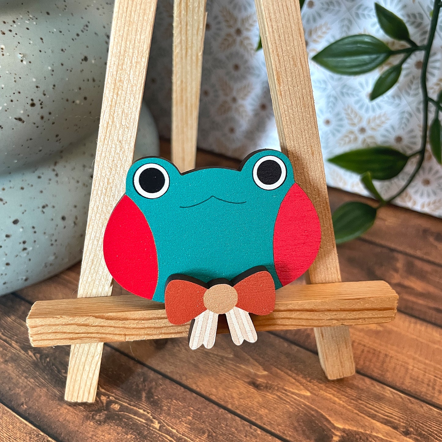 (Bows) Frog Dress-up Friends Pins or Magnets