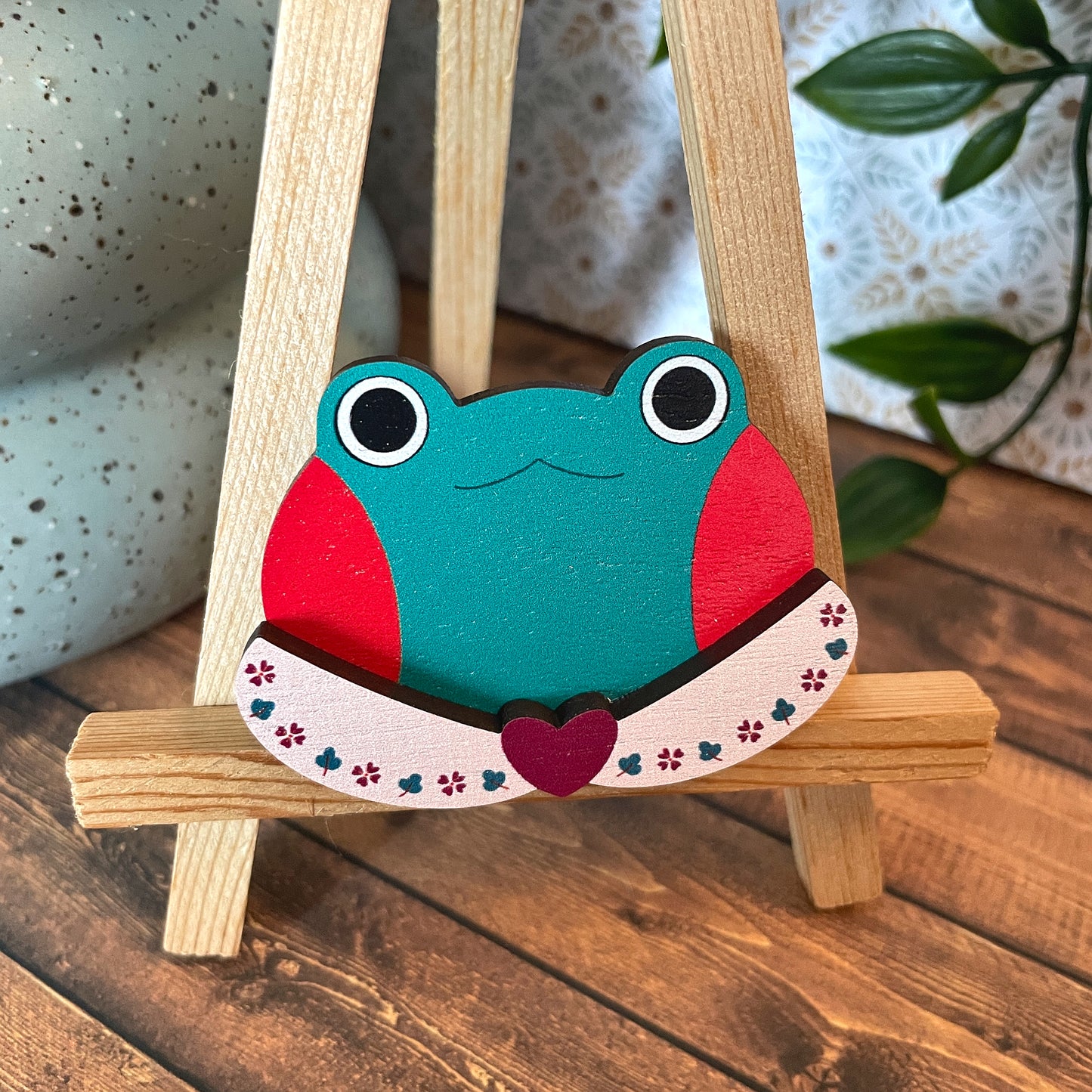 (Collars) Frog Dress-up Friends Pins or Magnets