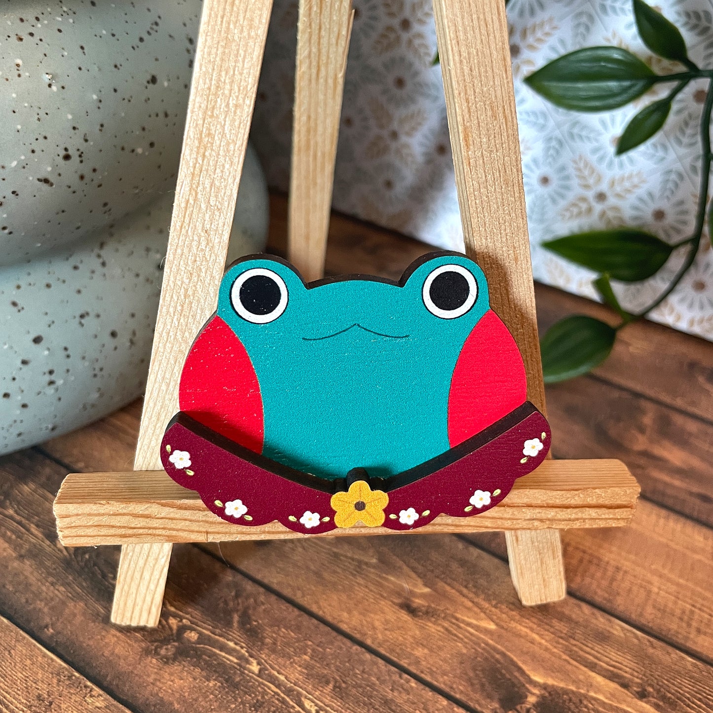 (Collars) Frog Dress-up Friends Pins or Magnets