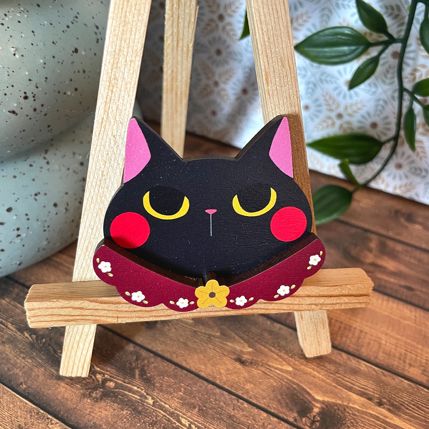 (Collars) Cat Dress-up Friends Pins or Magnets