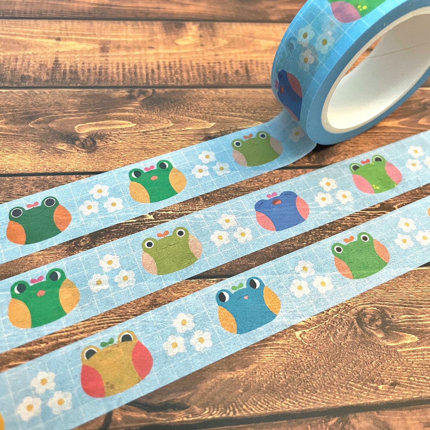 Frog and Daisy 15mm Standard Washi Tape