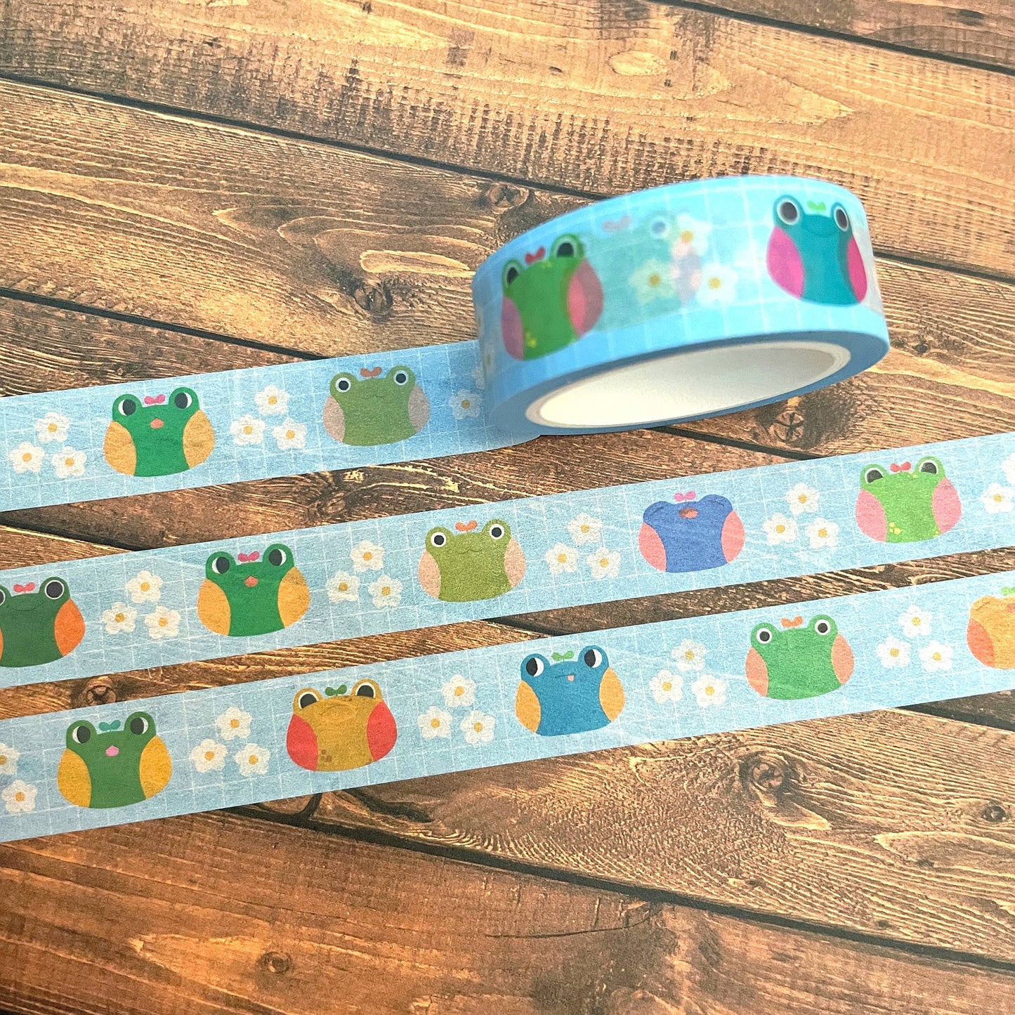 Frog and Daisy 15mm Standard Washi Tape