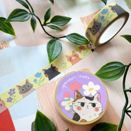 Garden Cats Washi Tape