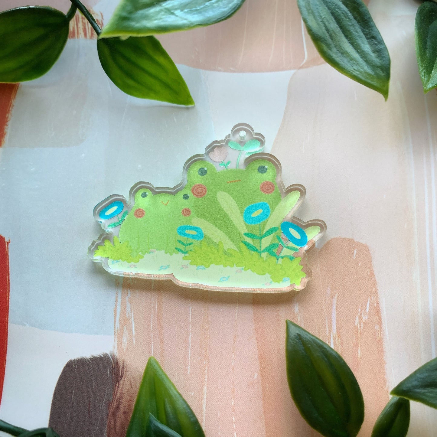 Frog Friends Acrylic Keychain