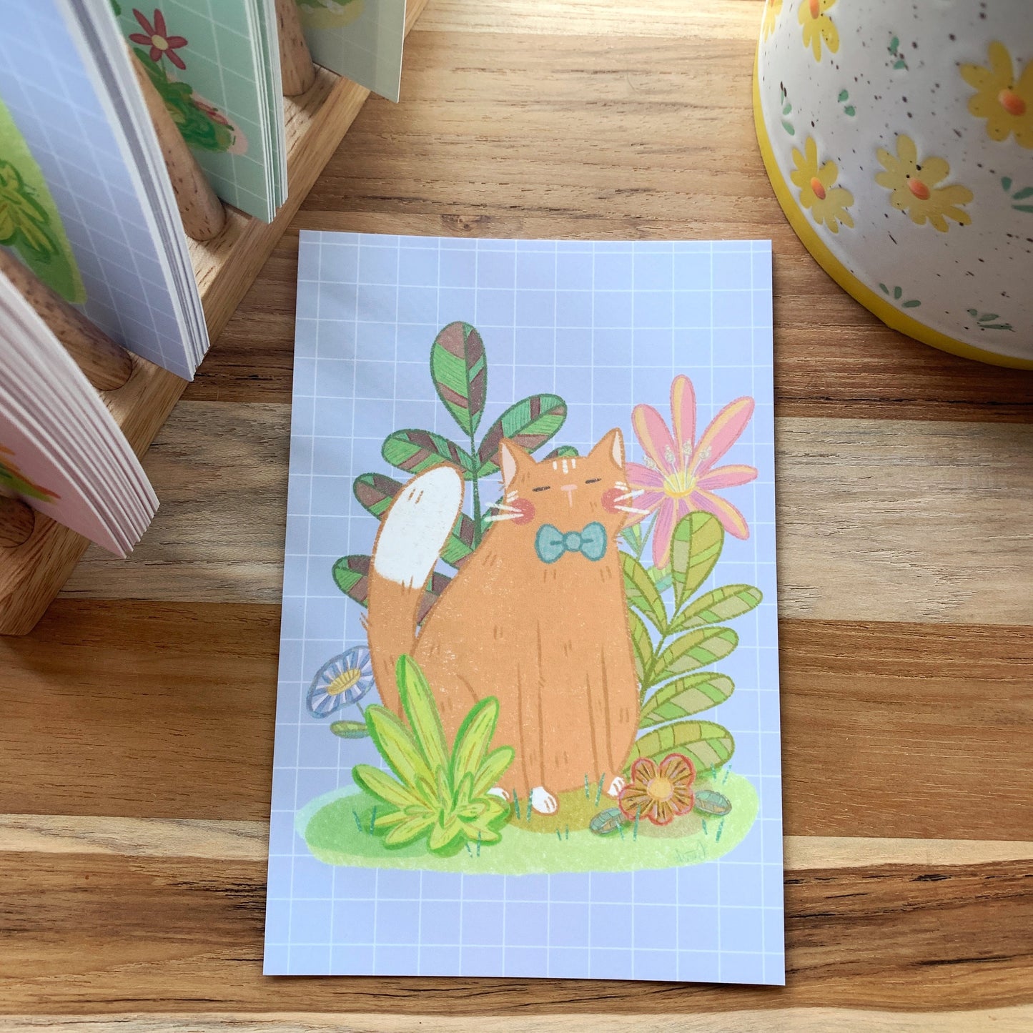 Cat Soft Touch Postcard Print Set