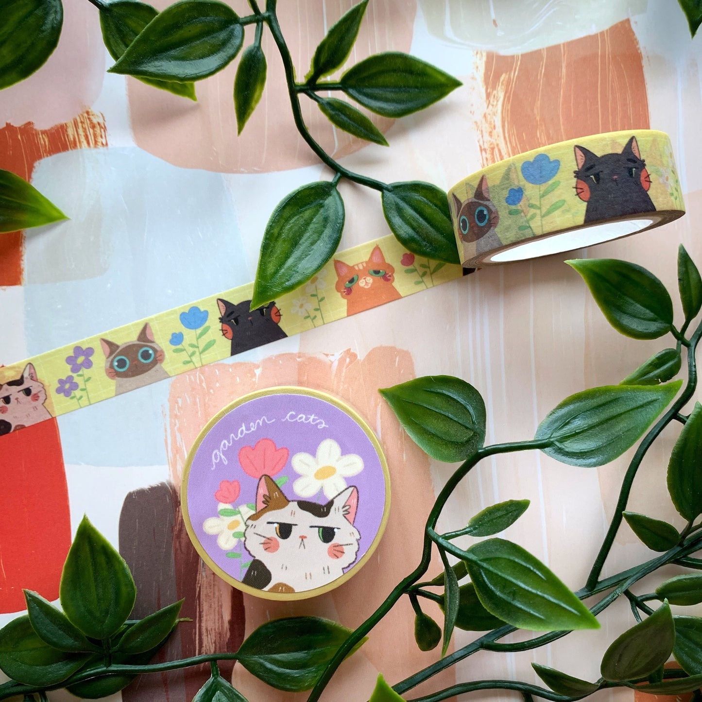 Garden Cats Washi Tape