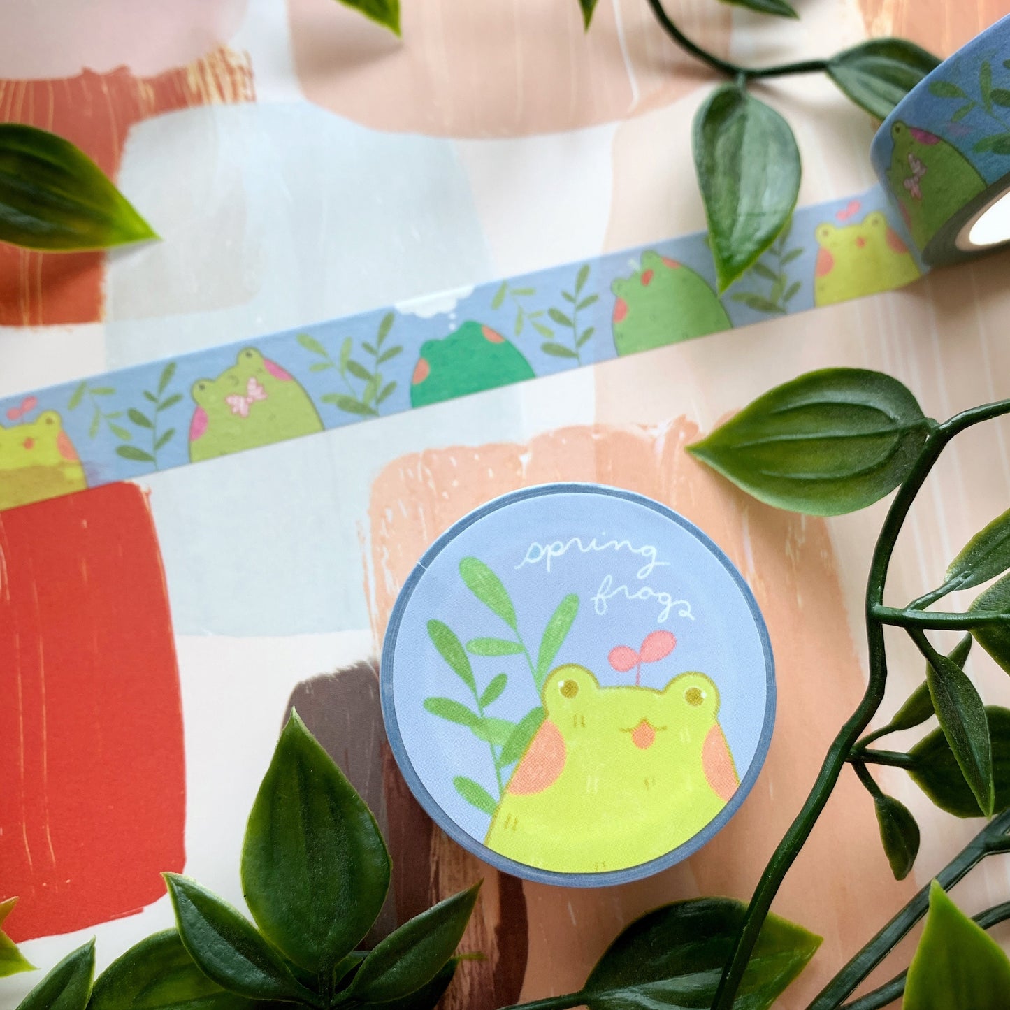 Spring Frogs Washi Tape