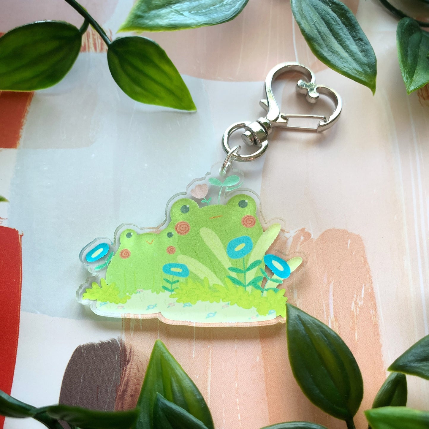 Frog Friends Acrylic Keychain