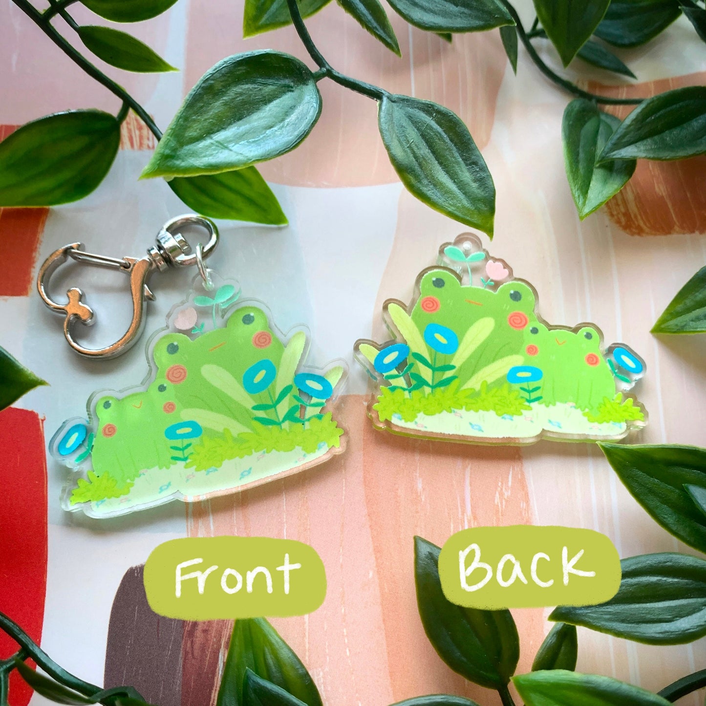 Frog Friends Acrylic Keychain