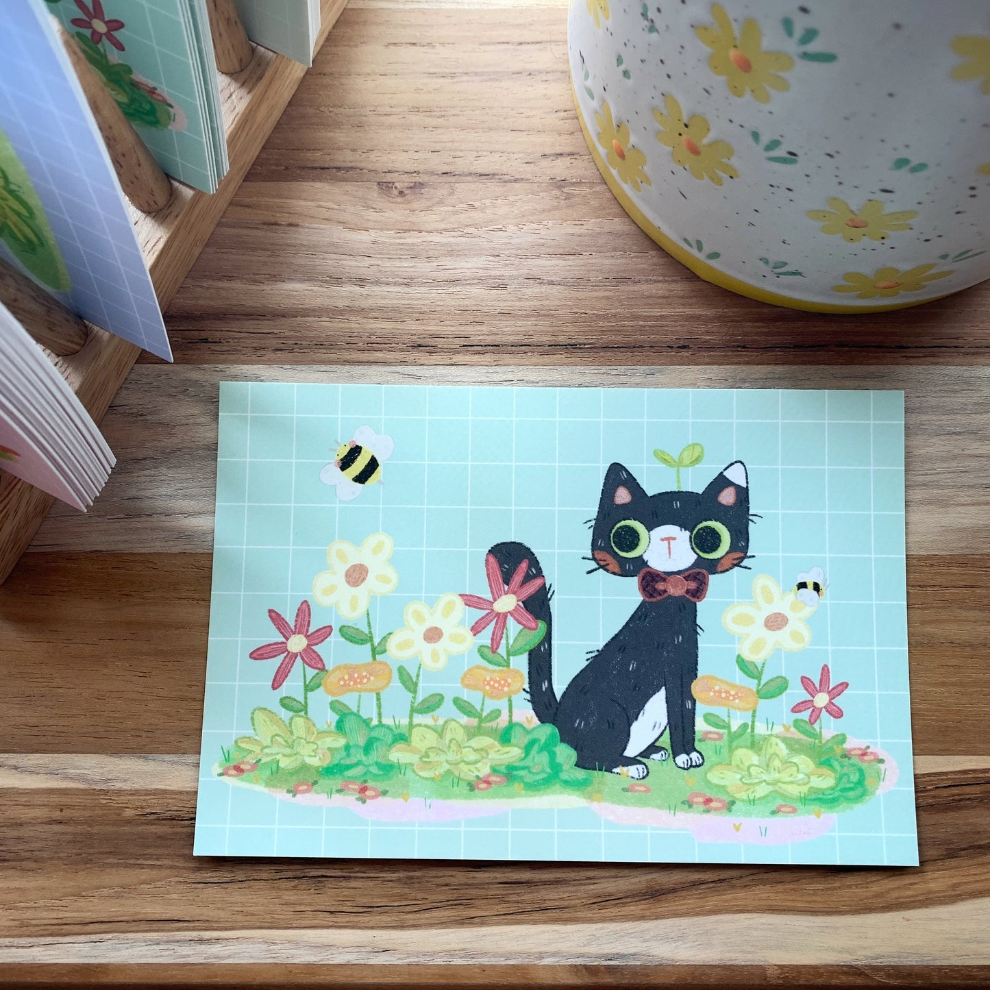 Cat Soft Touch Postcard Print Set