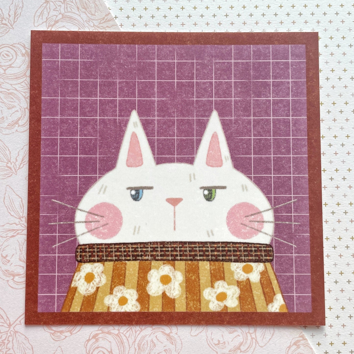 Sweater Cats Soft Touch Matte Postcard Prints