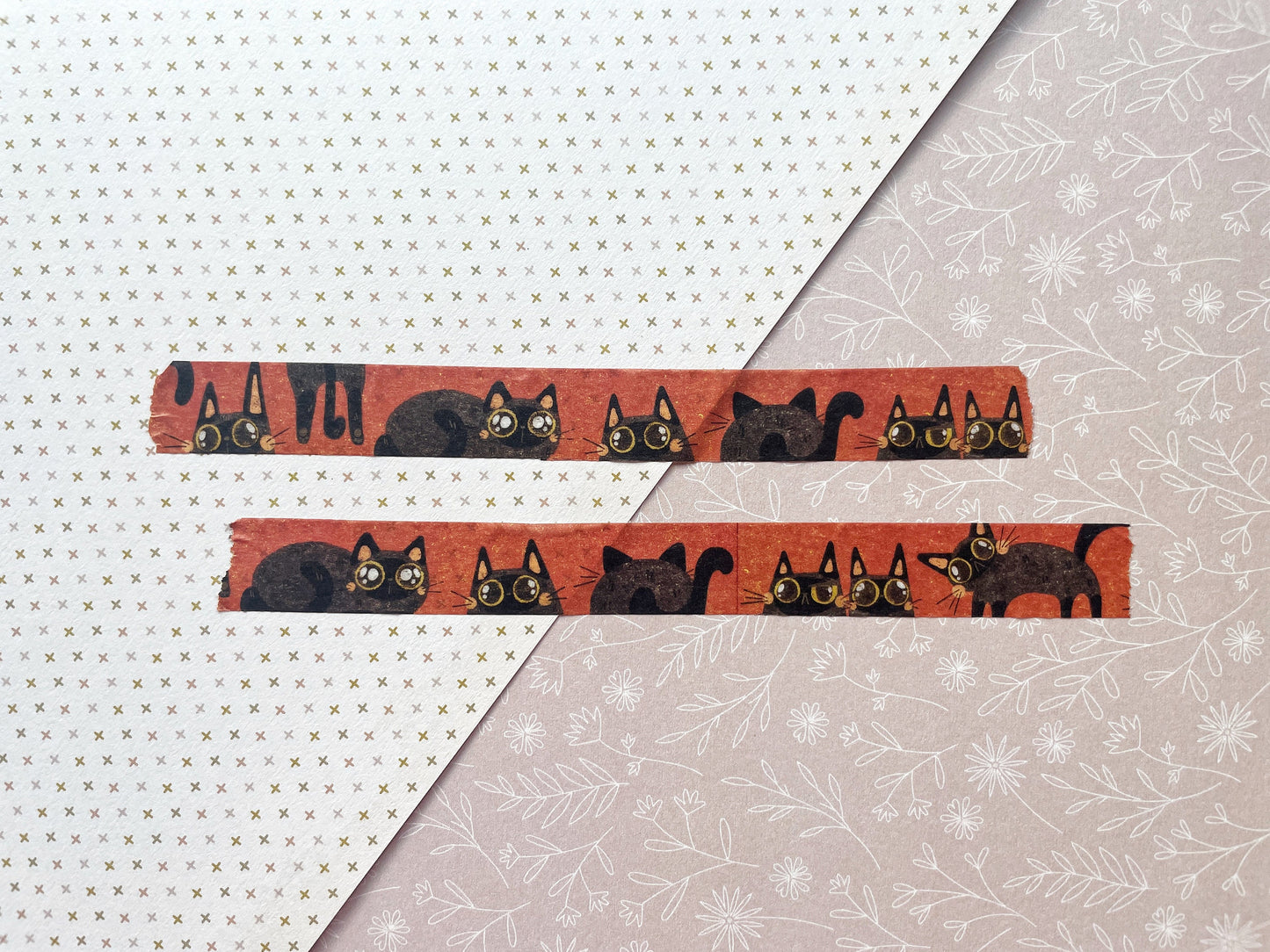 Spoopy Cats Standard 15mm Washi Tape