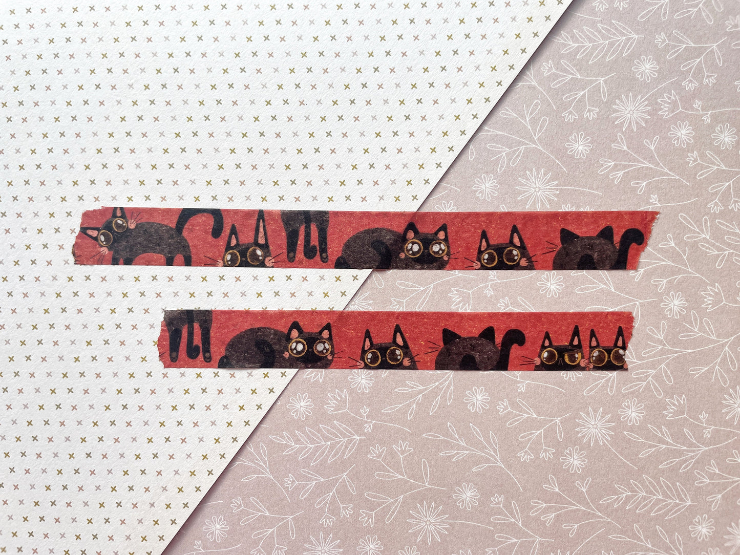 Spoopy Cats Standard 15mm Washi Tape