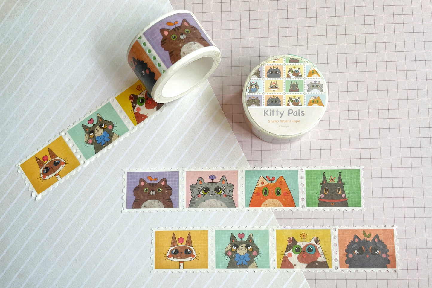 Kitty Pals Stamp Washi Tape