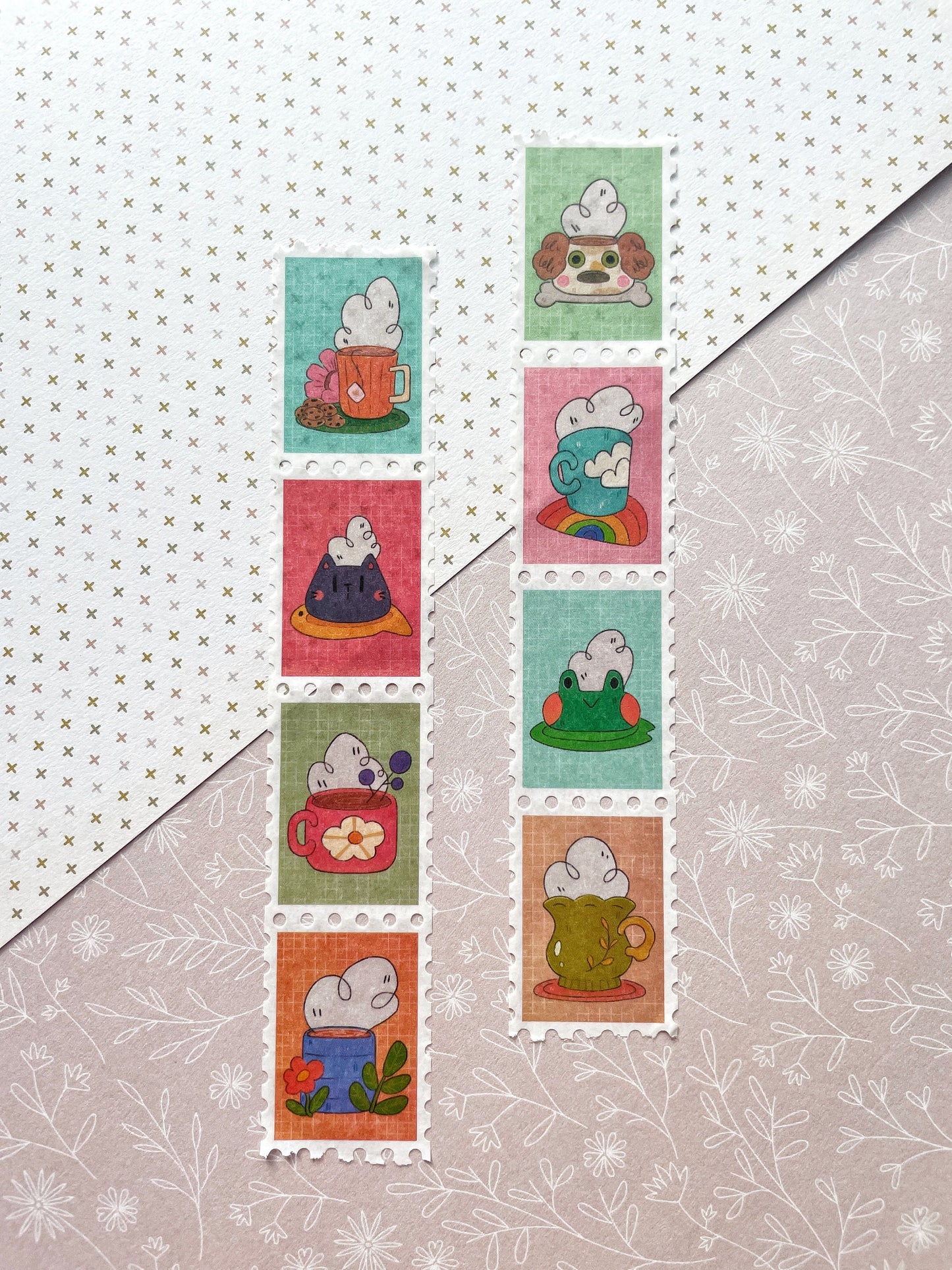 Cozy Cups Stamp Washi Tape