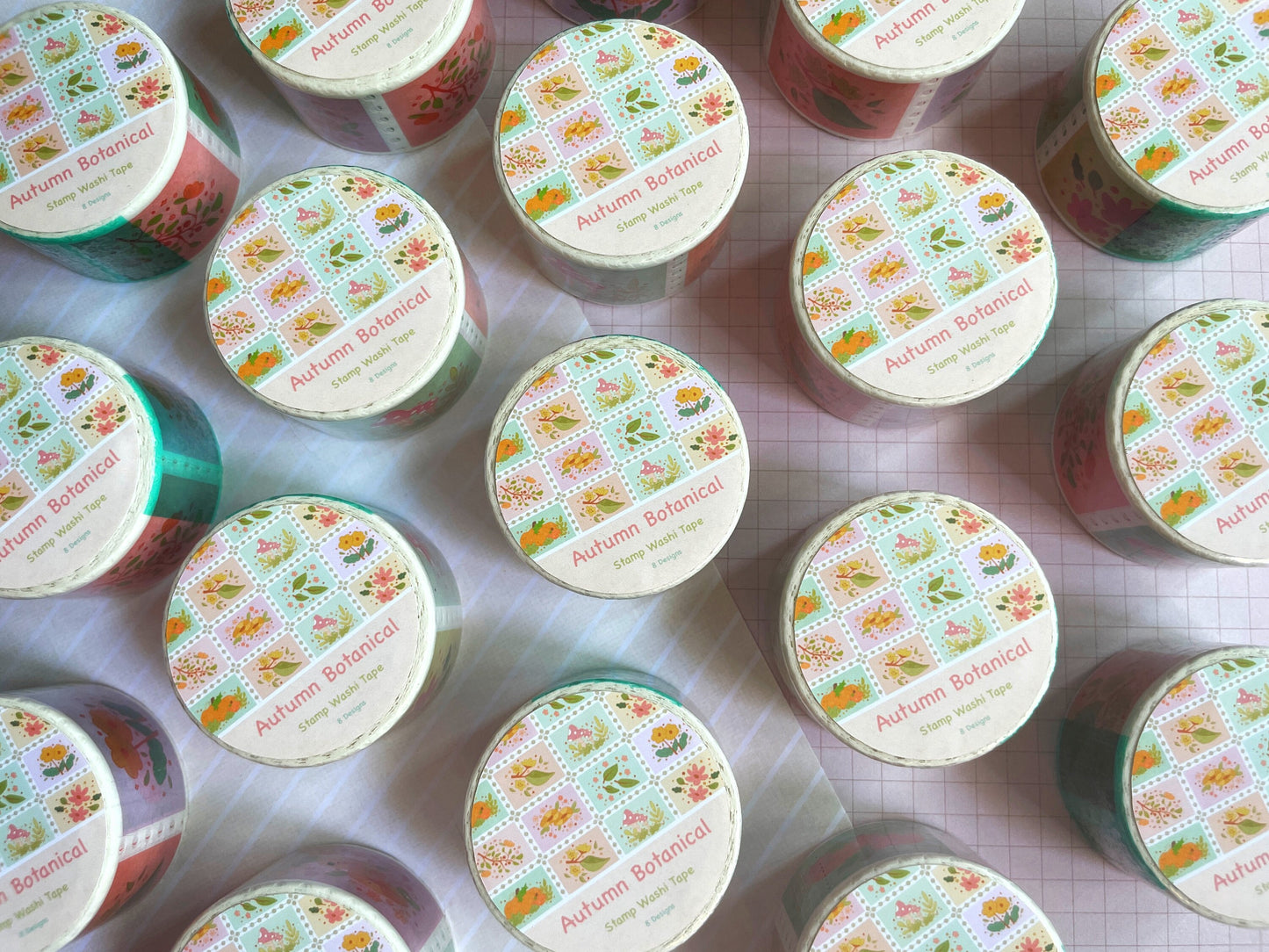 Autumn Botanical Stamp Washi Tape