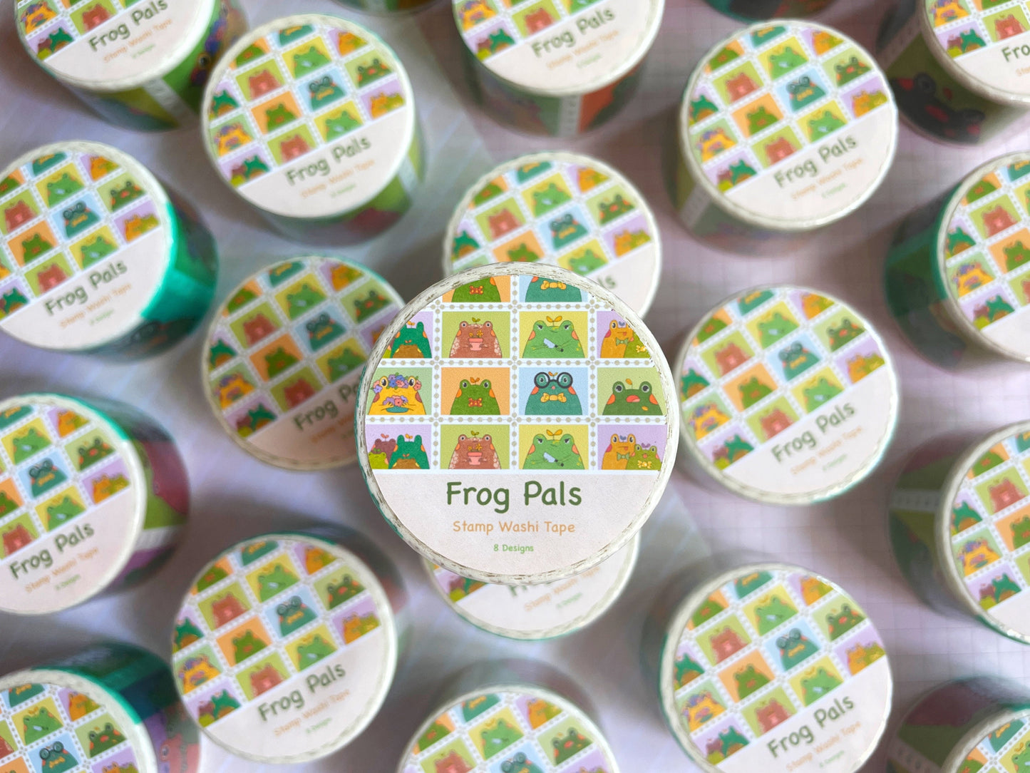 Frog Pals Stamp Washi Tape