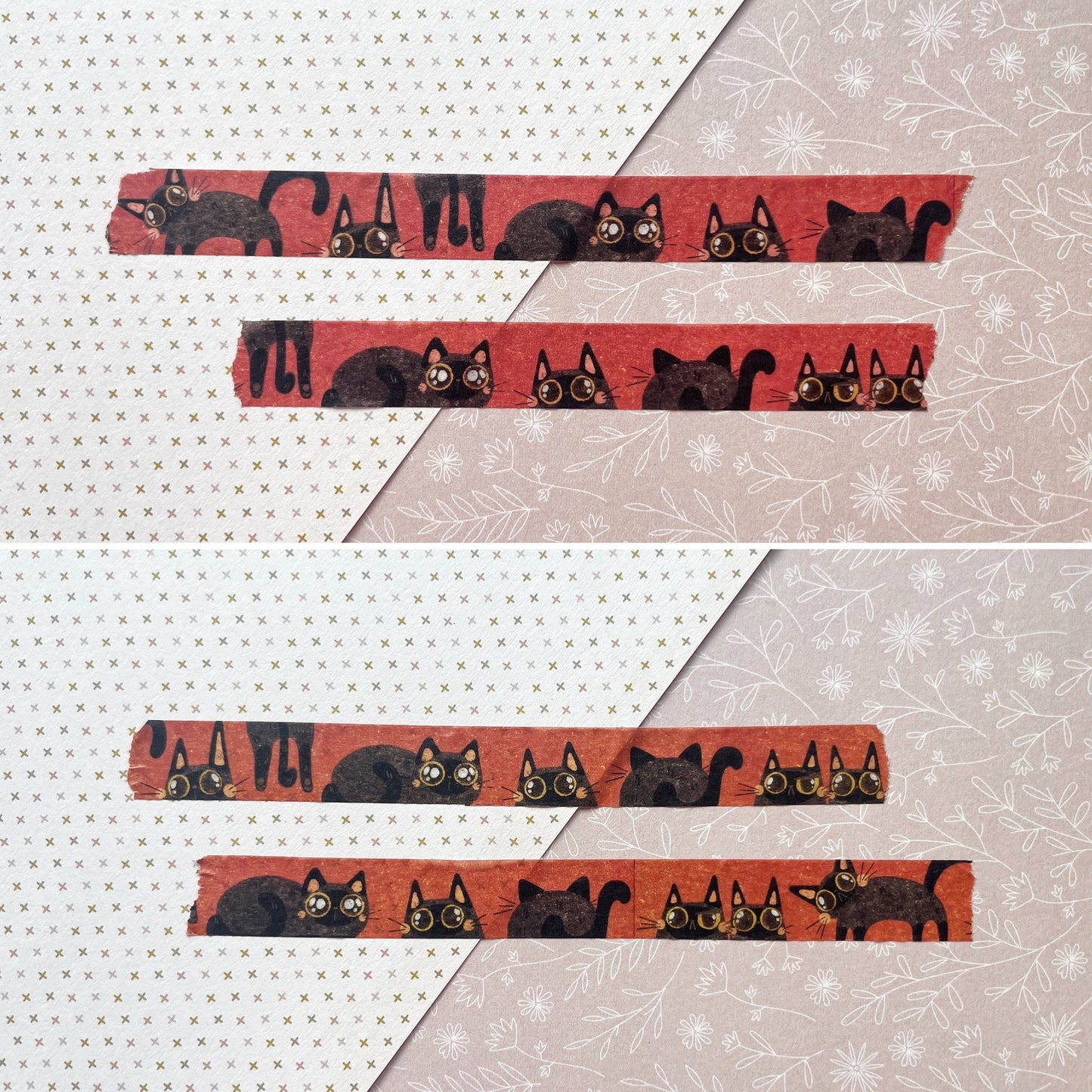 Spoopy Cats Standard 15mm Washi Tape